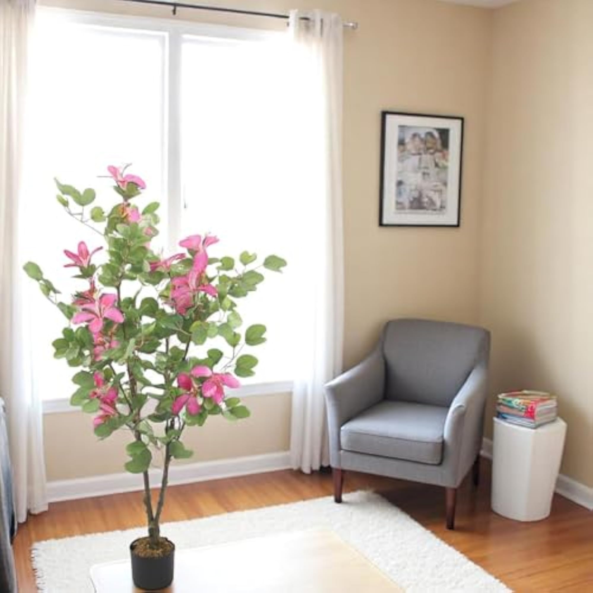Artificial Bauhinia Flower Plant with Pot